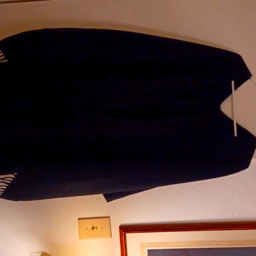 Women's black shawl, one size fits all